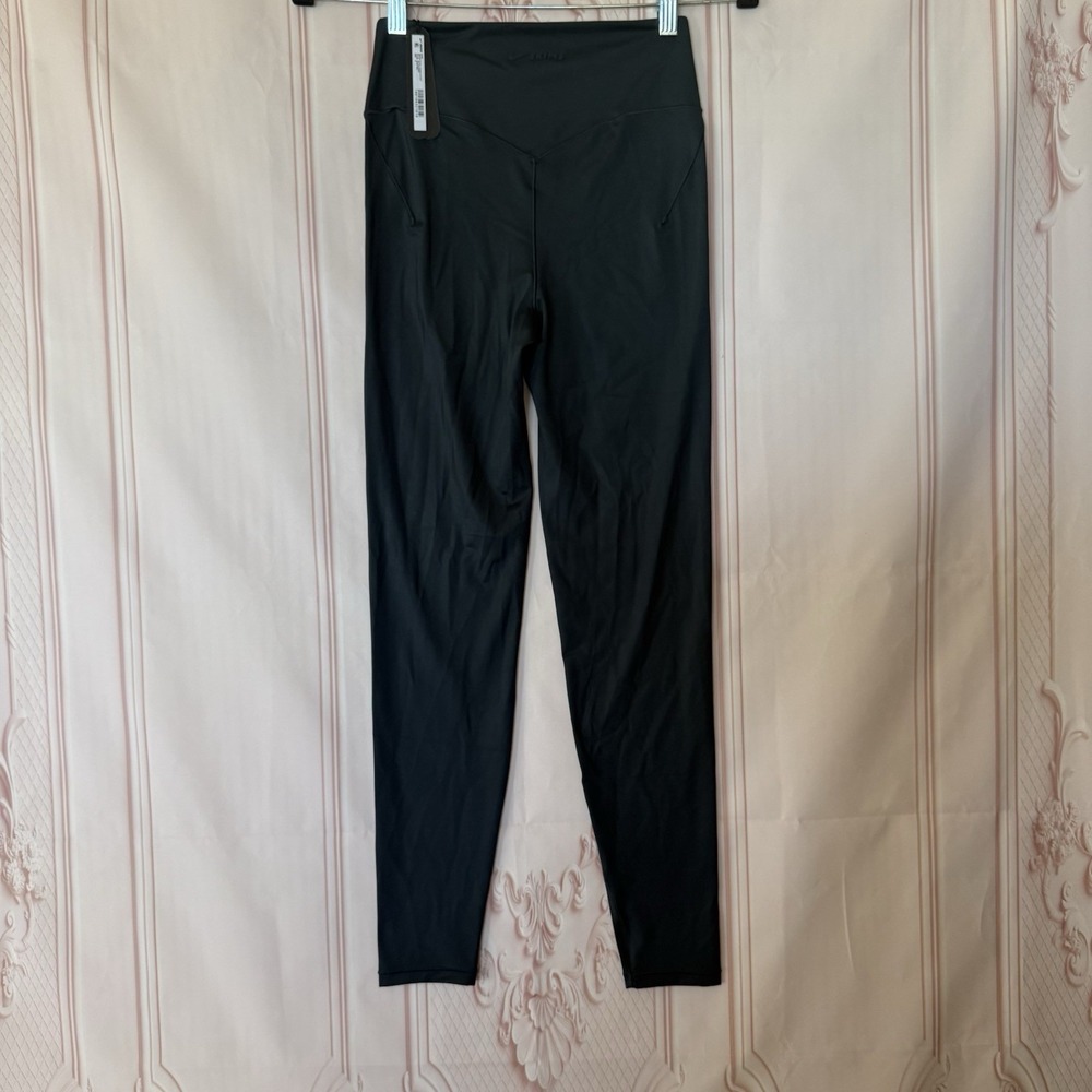 SKIMS NikeSKIMS Shine Bonded Waist Legging 26 Inch Dark Teal Size S NWT